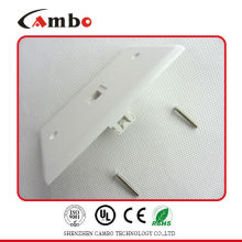 Fornecedores da China Novo material plástico 1/2/4 Port Tipo de chapa de parede do tipo EUA 6 placa de parede rj45